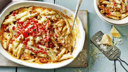 Penne With Mustard Almond Sauce