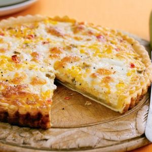 Corn and Mushroom Quiche