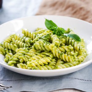 Fusilli with Coriander Pesto