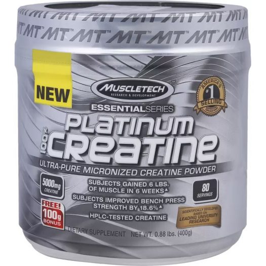 Muscletech Platinum 100% Creatine (400 g, Unflavored) - Women Fitness Org