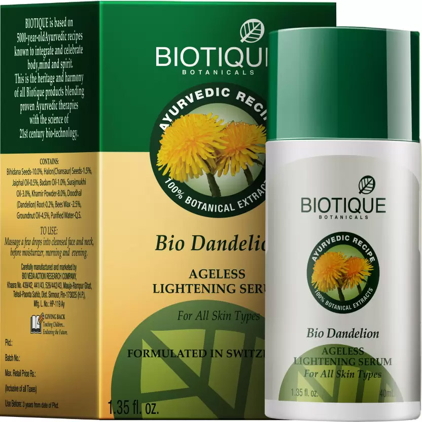 Biotique Bio Dandelion Ageless Lightening Serum (For Every 