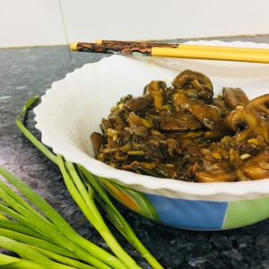 Stir Fried Mushrooms In Chilli Garlic Sauce