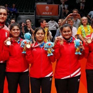 India script history, win first gold in women’s table tennis