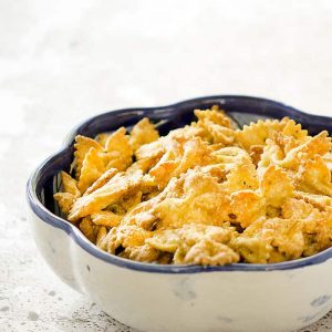 Air Fryer Bow Pasta Chips